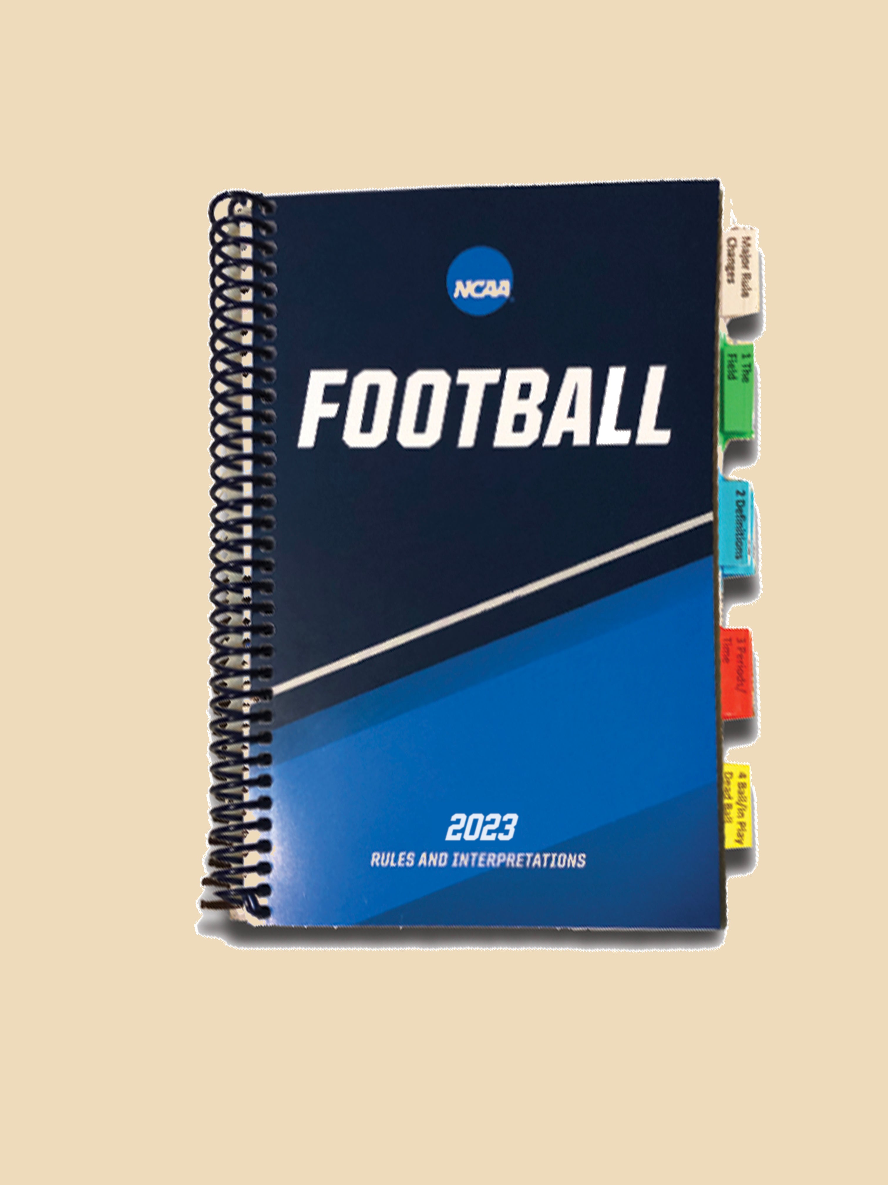 NCAA Football Rules Book Tabs Double S Distributors