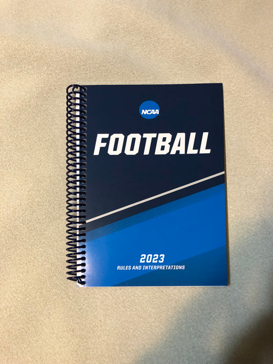 Spiral Bound 2023 NCAA Football Rules Book